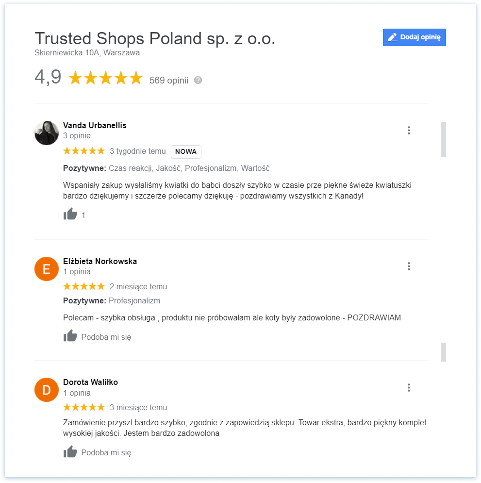 opinie TrustedShops