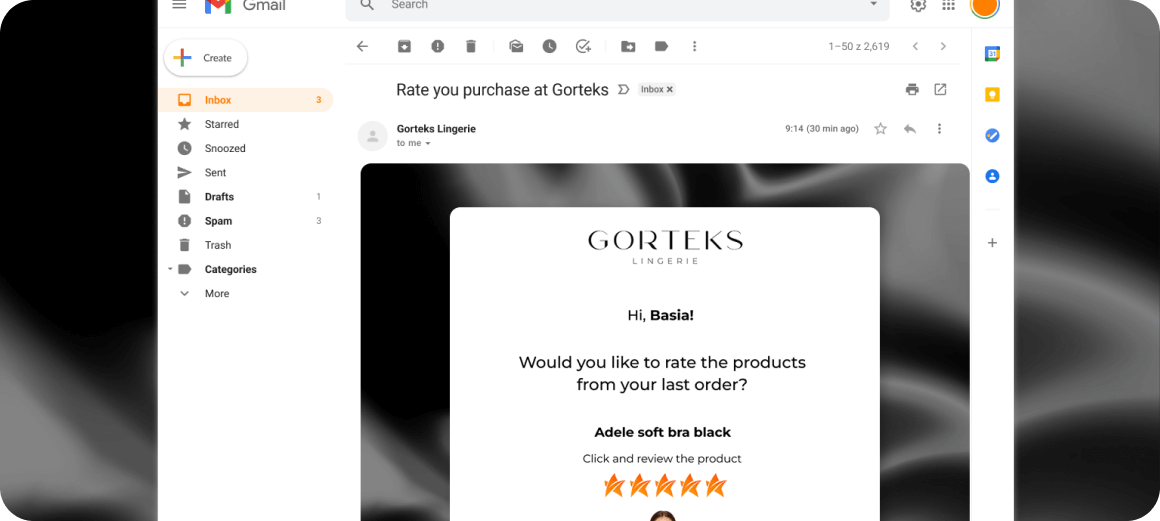 gorteks custom email