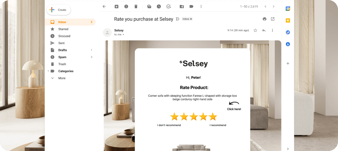 selsey custom email